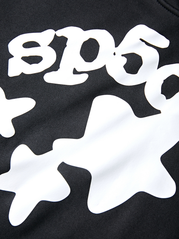 Kapuzenpullover mit Stern-Buchstaben-Print für Herren-2