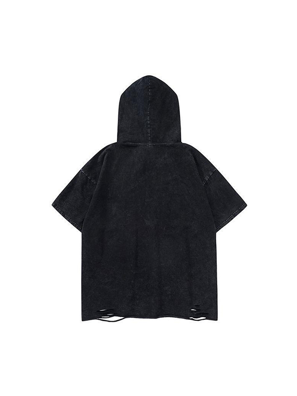 Little Devil Dark Style Buchstabendruck Kurze Ärmel-1